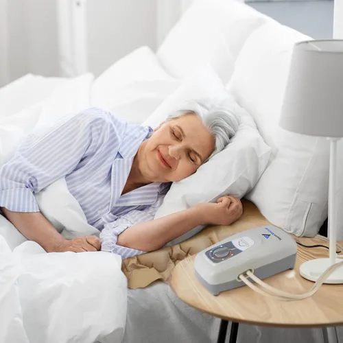 Vista 8 de Vaunn Medical Cloud Air Whisper Quiet - Cubrecolchón silencioso de presión de aire alternante con bomba, tamaño individual, 36" x 78" x 3