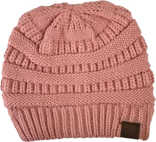Vista 18 de C.C Trendy Warm Chunky Soft Stretch Cable Knit Beanie
