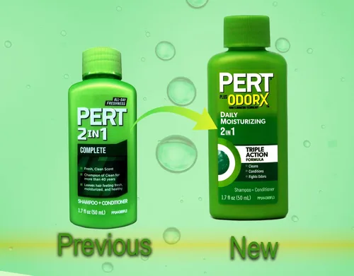 Vista 5 de Pert Plus Champú y acondicionador 2 en 1, Classic Clean 1.70 oz (paquete de 6)