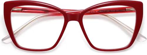 Vista 11 de AMOMOMA Trendy TR90 Gafas de Lectura Grandes con Filtro de Luz Azul para Mujeres, Elegantes Gafas Cuadradas Tipo Ojo de Gato AM6031