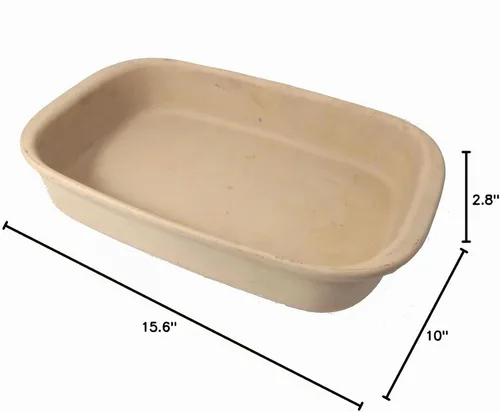 Vista 3 de Pampered Chef Family Heritage - Panadería rectangular de cerámica, 1430