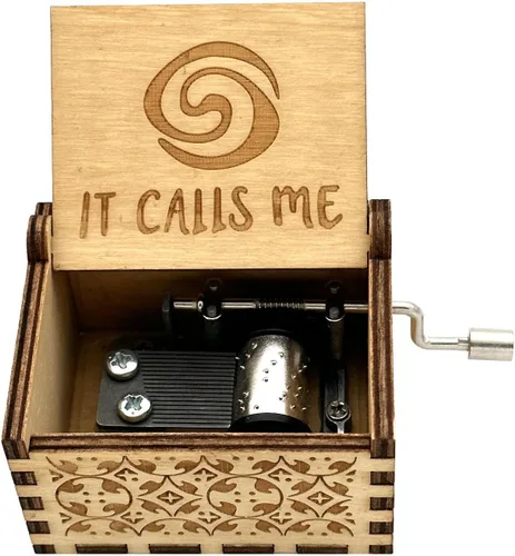 Vista 4 de Pursuestar - Caja de música de madera grabada, con manivela, para boda, San Valentín, Navidad, regalo de cumpleaños