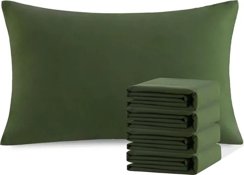 Vista 14 de NTBAY Juego de fundas de almohada estándar, paquete de 2 fundas de almohada de microfibra cepillada de 20 x 26 pulgadas, suaves, sin arrugas Aqua