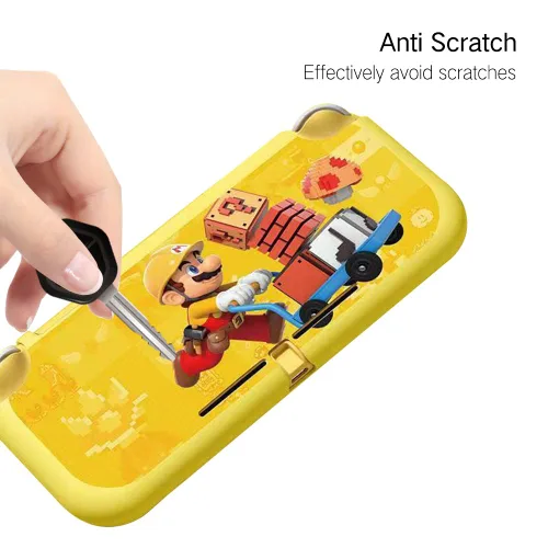 Vista 3 de PERFECTSIGHT Cute Protective Case Compatible with Nintendo Switch Lite Kawaii Soft TPU Slim Cover Hard Shell Dockable Case for NS Console Joy-Con