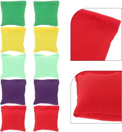 Vista 8 de Toddmomy Juego de 20 mini pufs coloridos: bolsas de frijoles pequeños para niños, suministros de deportes al aire libre ideal para niños y niñas