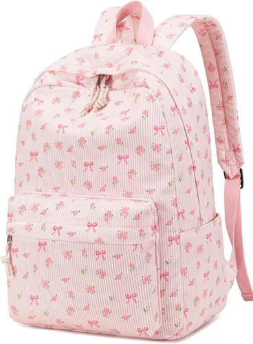 Vista 23 de BTOOP Mochila escolar para adolescentes, mochila grande de pana ligera, para niñas, niños, casual, escuela secundaria, universidad, Mochilas Daypack