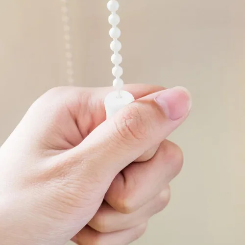 Vista 7 de 20 pomos de plástico para persianas blancas, pomos de plástico para cable ciego, para colgar, extremos de cable para cortina y manualidades