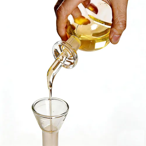 Vista 8 de ELETON Planet Glass - Decantador de aceite y cruet de 10 onzas Food-Grade Borosilicate Glass Oil Dispenser Bottle