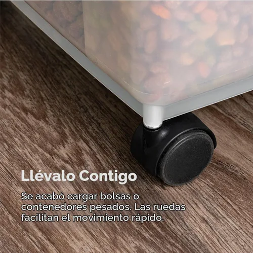 Vista 7 de Iris Contenedor para alimento de perro de estructura hermética, Individual, Negro