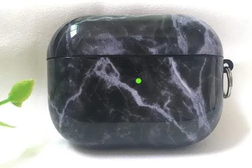 Vista 5 de Funda para Airpods Pro LitoDream Lindo Elegante Funda protectora de piel portátil y a prueba de golpes para mujeres y hombres con llavero