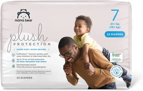 Vista 12 de Marca Amazon – Mama Bear - Pañales desechables de protección para bebé, hipoalergénicos, sin fragancia, protección contra fugas, talla 1, indicador