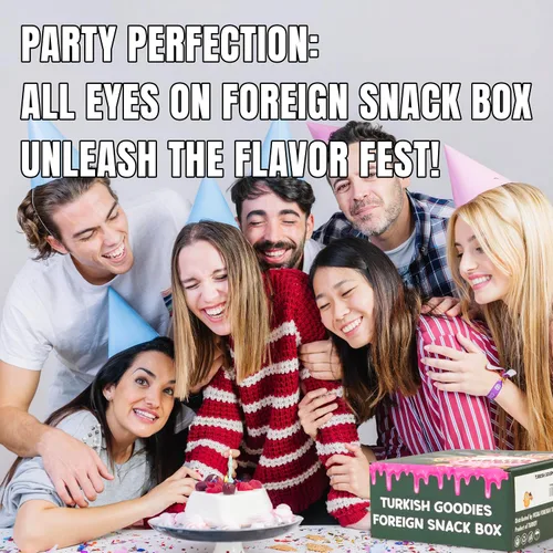 Vista 4 de Caja de aperitivos turcos – Snack From Around The World Box – Exotic Foreign Snacks & Candy – Caja de aperitivos internacionales