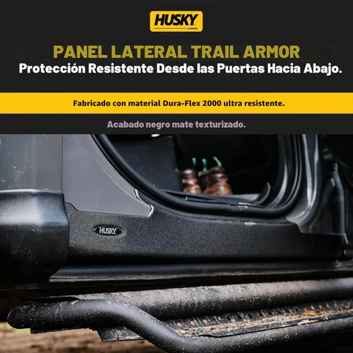 Vista 3 de Husky Liners Panel basculante Trail Armor Compatible con Chevrolet Silverado y GMC Sierra 1500 (2019 Limited); 2015-2019 Silverado, GMC Sierra