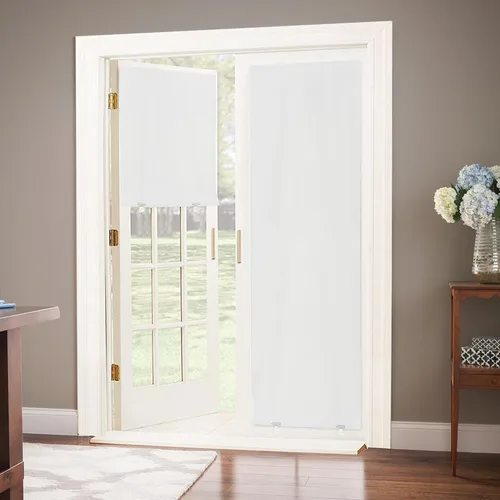 Vista 8 de LazBlinds Cortina de Puerta 100% Opaca, Persianas Sin Herramientas Sin Taladro Inalámbricas para Ventanas, Aislamiento Térmico Protección UV