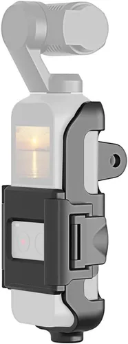 Vista 3 de Carcasa estabilizadora de cámara, carcasa protectora, kit de marco de soporte para tornillo de 1/4 compatible con DJI OSMO Pocket/Pocket 2 para osmo