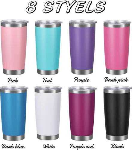 Vista 2 de Vaso personalizado con nombres, tapas y pajitas, vasos personalizados de acero inoxidable para mujeres, niños y hombres, regalo de 20 onzas, grabado