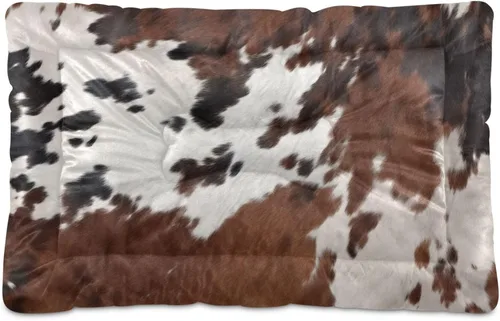Vista 15 de Almohadilla de cama para mascotas con estampado de vaca 3D, tapete suave para cama de perro con parte inferior antideslizante, almohadilla de jaula