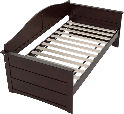 Vista 9 de AFI, Sofá cama de madera Acadia, individual, espresso