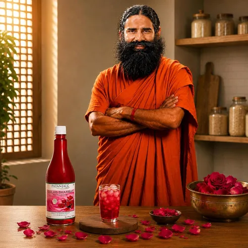 Vista 4 de Patanjali Gulab Sharbat - Botella de 25.4 fl oz