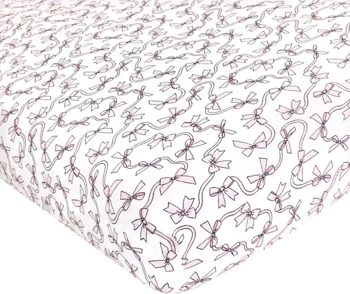 Vista 56 de Hudson Baby Sábana bajera ajustable unisex de algodón para cuna, avión, talla única