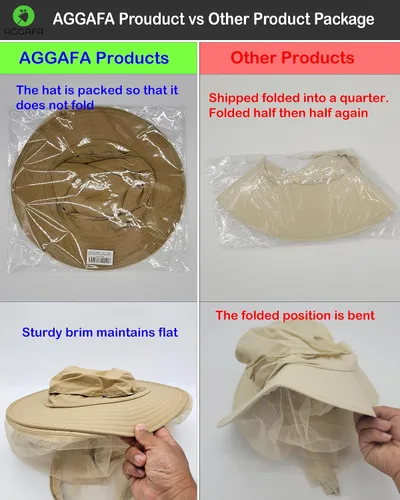 Vista 5 de Mosquito Head Net Hat, Providing a Physical Barrier to Help Keep Mosquitoes and Bugs Away from Your Face