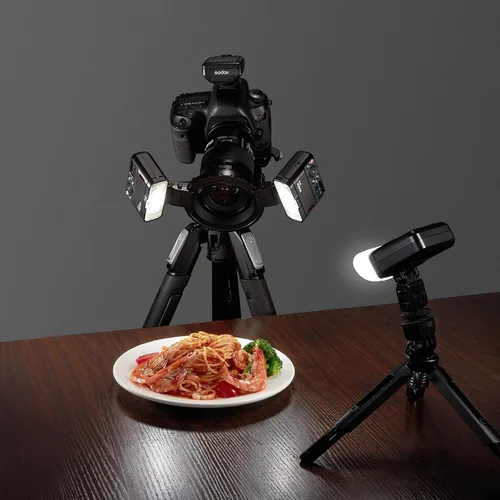 Vista 5 de Godox Godox MF12 - Kit de 2 flash macro compacto, 2.4G 12 W, TTL, mini flash, 2 luces, con batería incorporada de 3.7 V/6.29 W, difusor, filtro