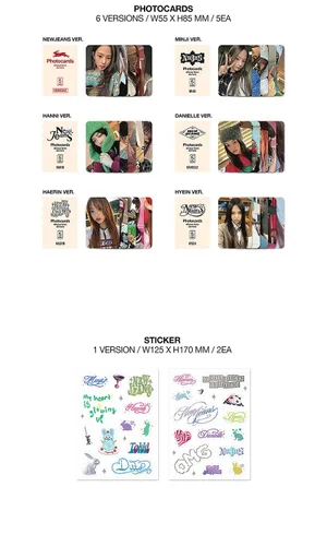 Vista 8 de NEWJEANS OMG 1st Winter Single Album ( MESSAGE CARD Ver. - MINJI ) K-POP SEALED