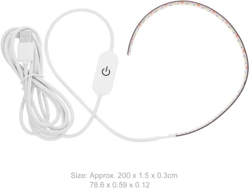 Vista 7 de Tira de luz LED autoadhesiva blanca fría para máquina de coser, 6.6 ft, 5 V, USB 6500 K