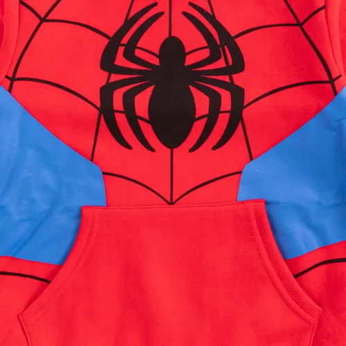 Vista 4 de Marvel Sudadera con capucha Spider-Man or Hulk Boys para niños pequeños y grandes Rojo o Verde
