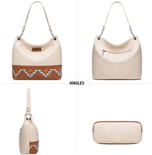 Vista 129 de Wrangler Hobo - Bolsas para mujer de cuero vegano con asa superior, bolsos de hombro y bolsos