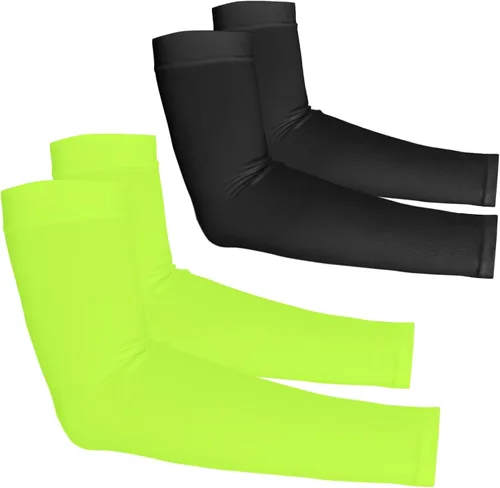 Vista 40 de YESLIFE Mangas de protección solar UV para hombres y mujeres, manga deportiva de enfriamiento UPF 50