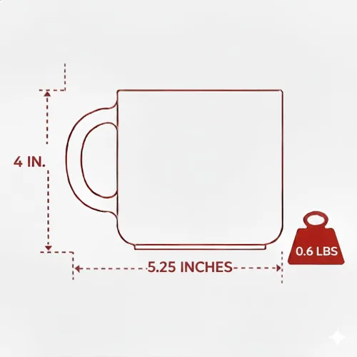 Vista 2 de Taza de café de cerámica de fútbol 14 onzas
