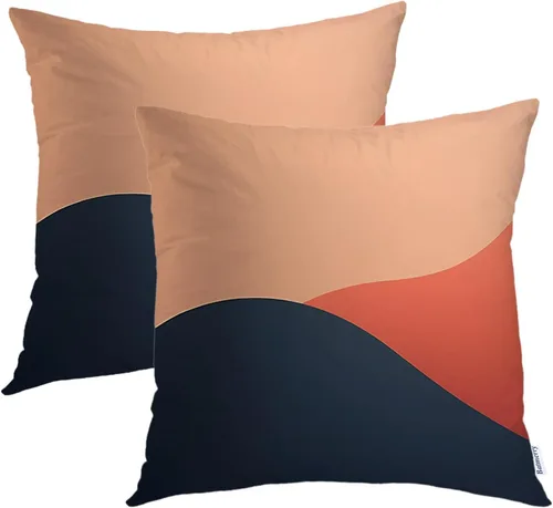 Vista 31 de Batmerry American Flag Ink Dot Throw Pillow Covers, Red Blue White Stars Abstract Decorative Pillow Covers Digital Printing Blended for Couch Sofa