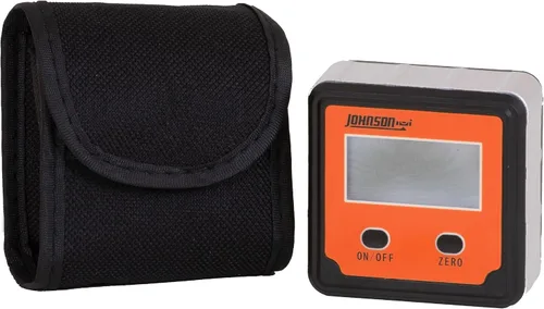 Vista 2 de Johnson Level & Tool 1886-0000 Localizador de Ángulo Magnético Digital con 2 Botones, Naranja, 1 Localizador