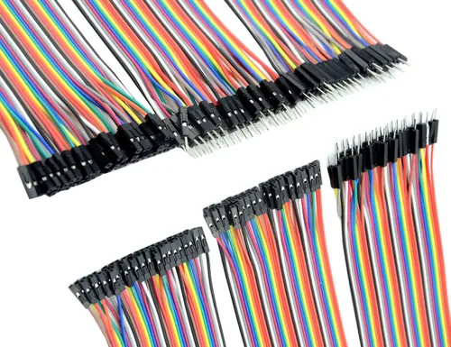 Vista 6 de WMYCONGCONG 5 unidades de joystick breakout módulo controlador de juego compatible con Arduino PS2 + 120 piezas multicolor Breadboard Jumper cables