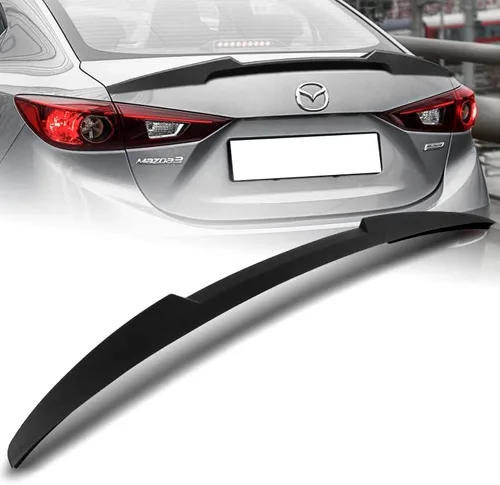 Vista 8 de DriftX Performance - Ala de alerón para tapa de maletero compatible con Mazda 3 Sedan W-Power 2014-2018 con tapa de maletero (pintura de carbono)