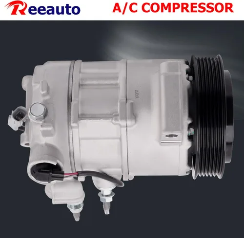 Vista 7 de Compresor de aire acondicionado A/C compatible con Je-ep Compass Patriot 2009-2017 Calibre 2009-2012 AC Compresor L4 1.8L 2.0L 2.4L Reemplazar