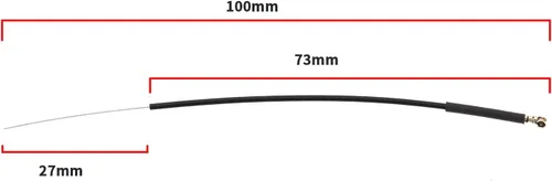 Vista 4 de SING F LTD 20 unidades de 2.4G 2400-2485 MHz receptor de antena receptora aeronave compatible con Frsky X4R X4RSB XM+S6R S8R F30 F3OP F40 F4OP, negro
