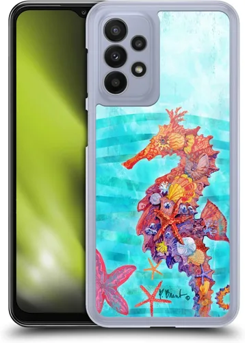 Vista 10 de Head Case Designs Funda rígida con licencia oficial de Paul Brent Agate Mermaid Coastal compatible con Samsung Galaxy A23/5G (2022)