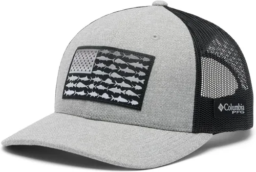 Vista 71 de Columbia Gorra de bola de malla Bandera antigua de malva/blanco/pescado