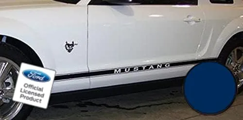 Vista 7 de Adhesivos de rayas laterales para puerta de panel basculante para Ford Mustang Negro (brillo) - RJ - CB
