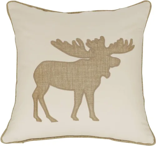 Vista 19 de Fundas de almohada decorativas con diseño de oso, fundas de cojín bordadas de algodón y lino, 45,7 x 45,7 cm (gris)