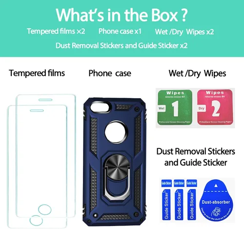 Vista 68 de Jeylly Funda para iPhone SE/Funda para iPhone 5S, Exterior de Plástico Duro que Absorbe Golpes + Interior de Silicona de Goma Defensor contra