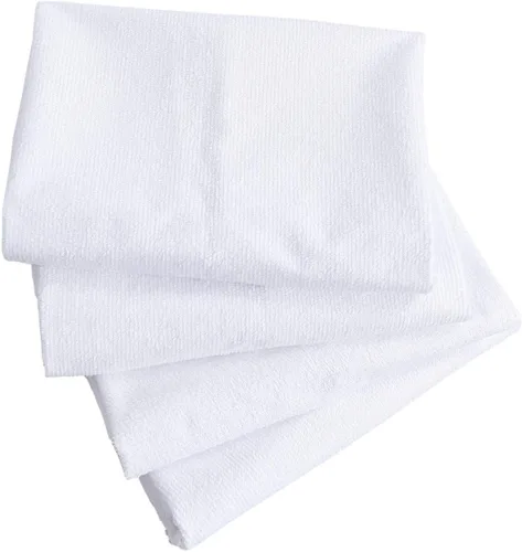 Vista 6 de Paquete de 4 protectores de almohada de tela de toalla de algodón, tamaño Queen, impermeables 100 %, cremallera, blancos, lavables, larga vida útil