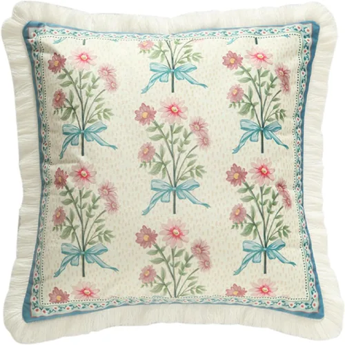 Vista 101 de patdrea Funda de almohada de terciopelo francés de diseño, 18 x 18 pulgadas Aviario