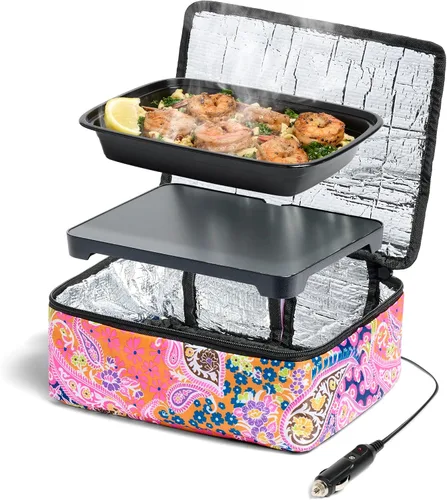 Vista 9 de HOTLOGIC Mini lonchera térmica - Calentador eléctrico portátil de alimentos para hombres y mujeres - Ideal para el trabajo, la oficina