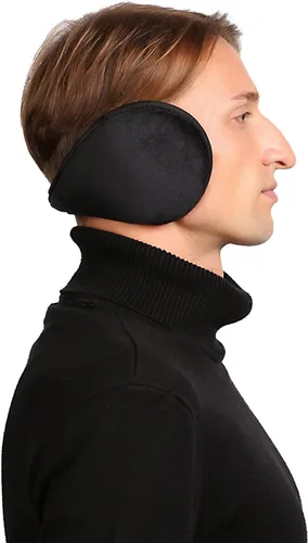 Vista 2 de HIG Orejeras unisex clásicas de forro polar, accesorio de invierno, orejeras al aire libre