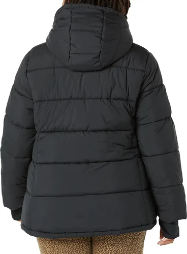 Vista 6 de Tienda Essentials - Abrigo inflado y pesado de manga larga con capucha para mujer (disponible en talla extragrande)