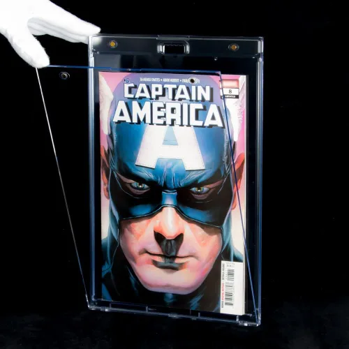 Vista 4 de Estuches magnéticos de 2 quilates para cómics – Soportes transparentes para cómics de un solo toque, protectores de losas de cómics de protección