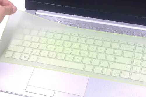 Vista 5 de Protector universal de teclado de silicona de 11 x 4.7 pulgadas para teclado de portátil de 11 a 12 pulgadas (sin teclado numérico), protector